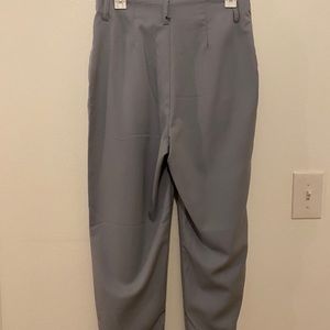 Blue grey pant suit